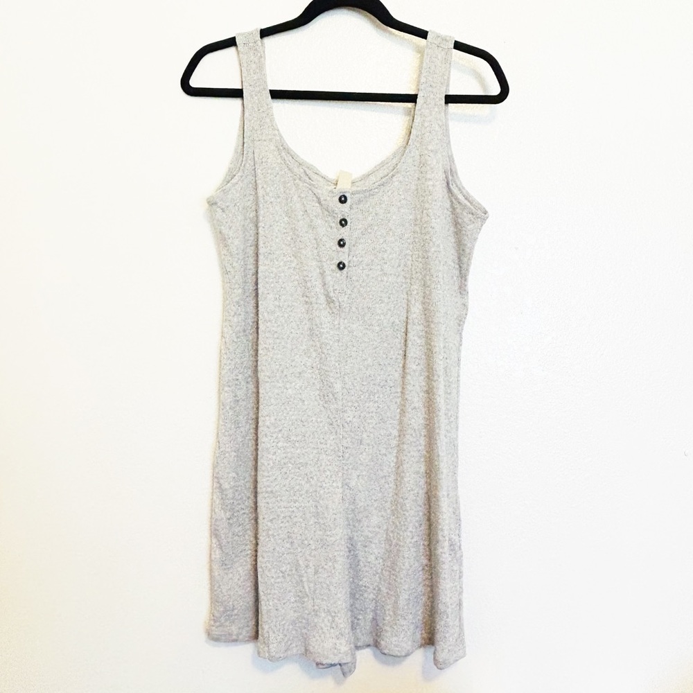 NEW MADEWELL Pointelle Henley Pajama Romper Size Medium
